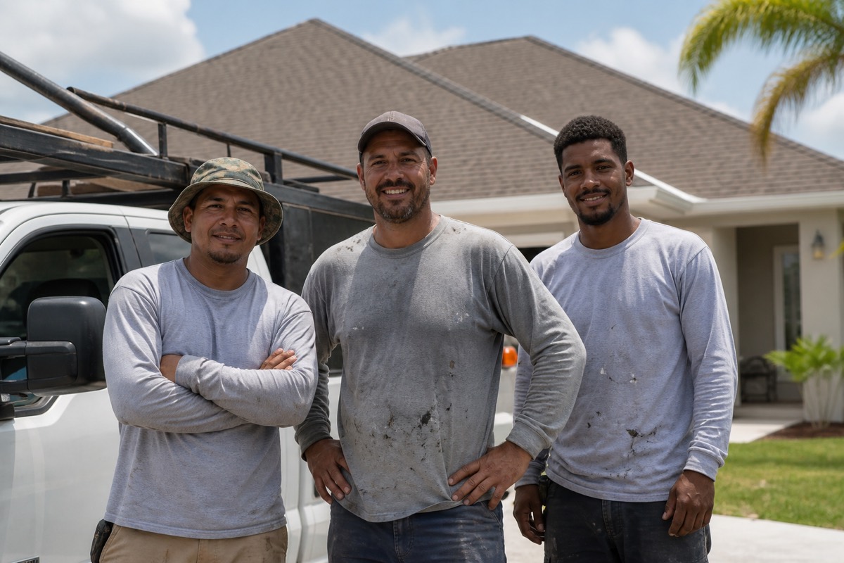 The Mcenany Roofing Inc crew